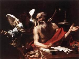 Simon Vouet - St Jerome and the Angel 1620s